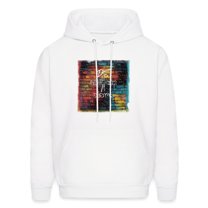 Brick Wall Art - Men's Hoodie - white