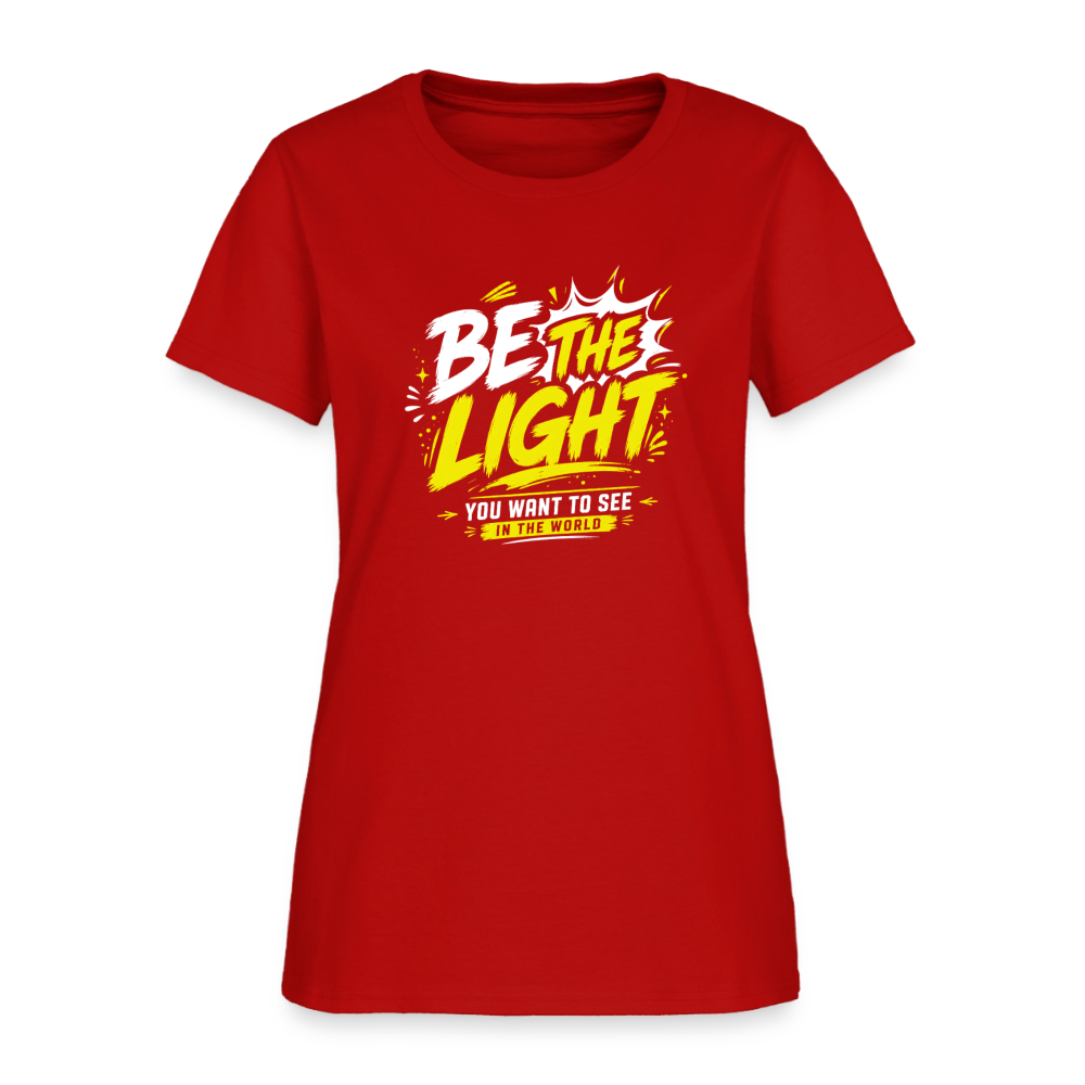 Be the Light -  Women's T-Shirt - red