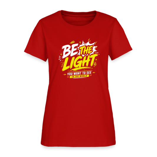 Be the Light -  Women's T-Shirt - red