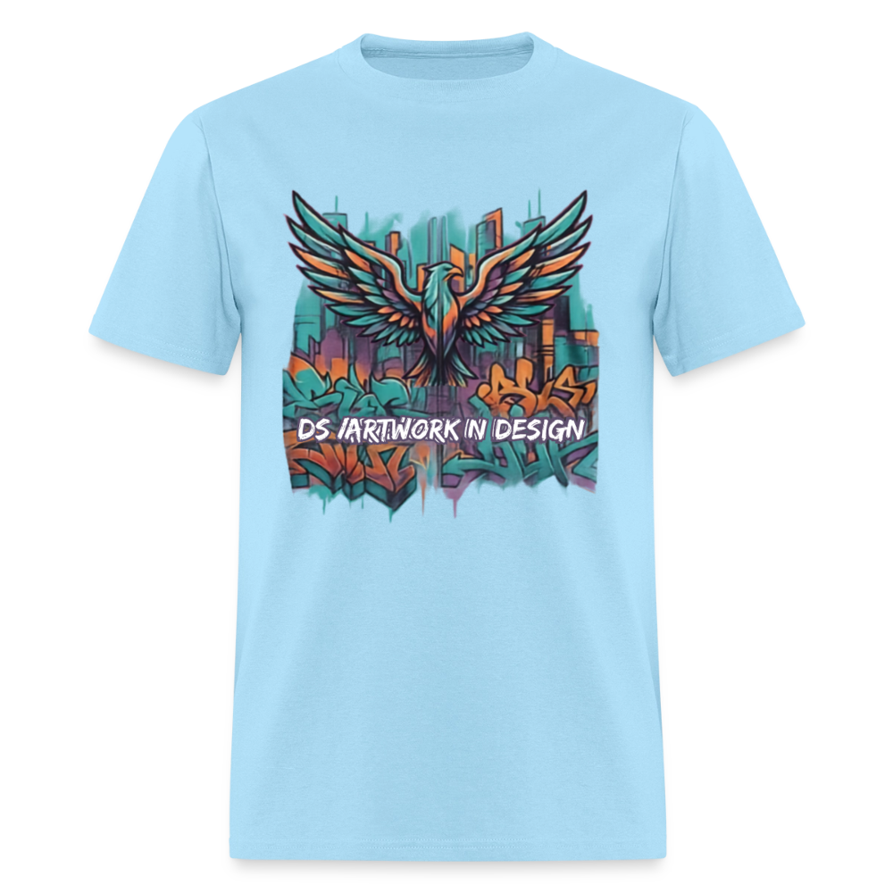 Graffiti Eagle - Men's T-Shirt - powder blue