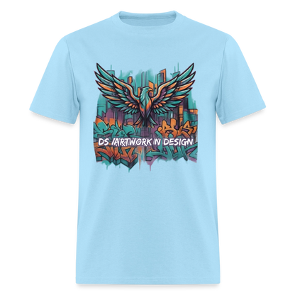 Graffiti Eagle - Men's T-Shirt - powder blue