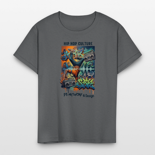 Hip Hop Culture - Kids' T-Shirt - charcoal