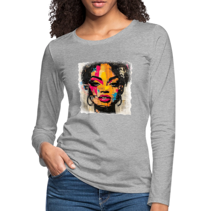Pop Culture Women-2- Long Sleeve T-Shirt - heather gray