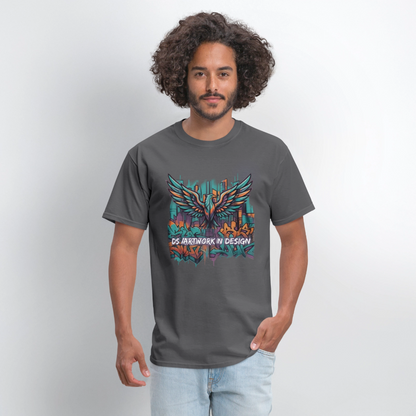 Graffiti Eagle - Men's T-Shirt - charcoal