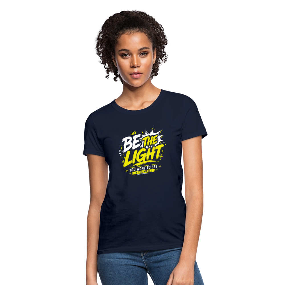 Be the Light -  Women's T-Shirt - navy