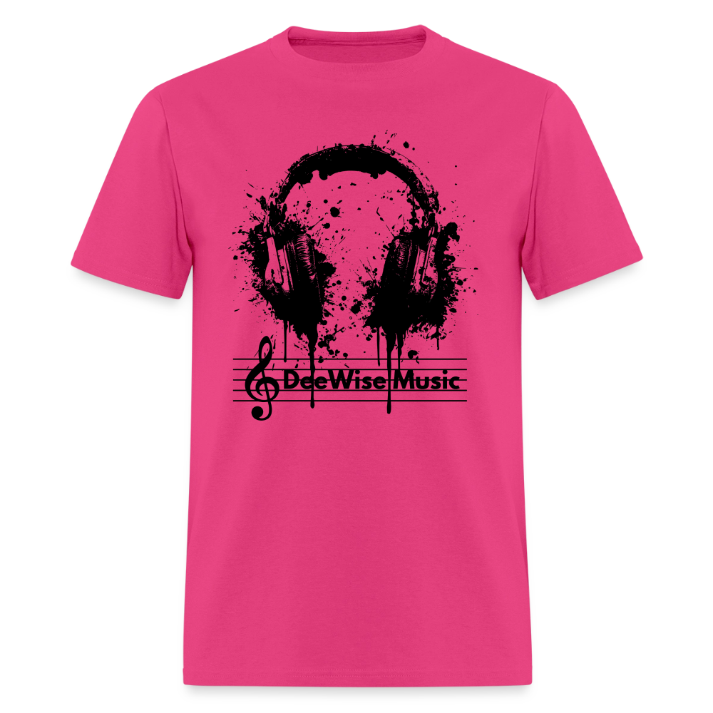 DeeWise Music - Headphones T-Shirt - fuchsia
