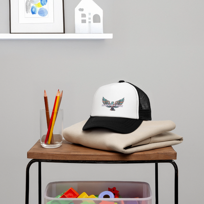 Graffiti Eagles - Kid's Trucker Cap - white/black