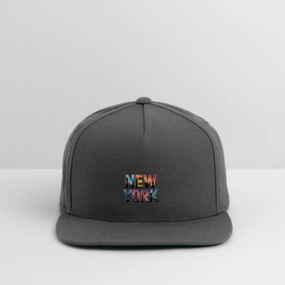NY Color - Snapback Baseball Cap - dark grey