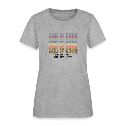 Good is God - Colorful Women's short Sleeve T-Shirt - heather gray