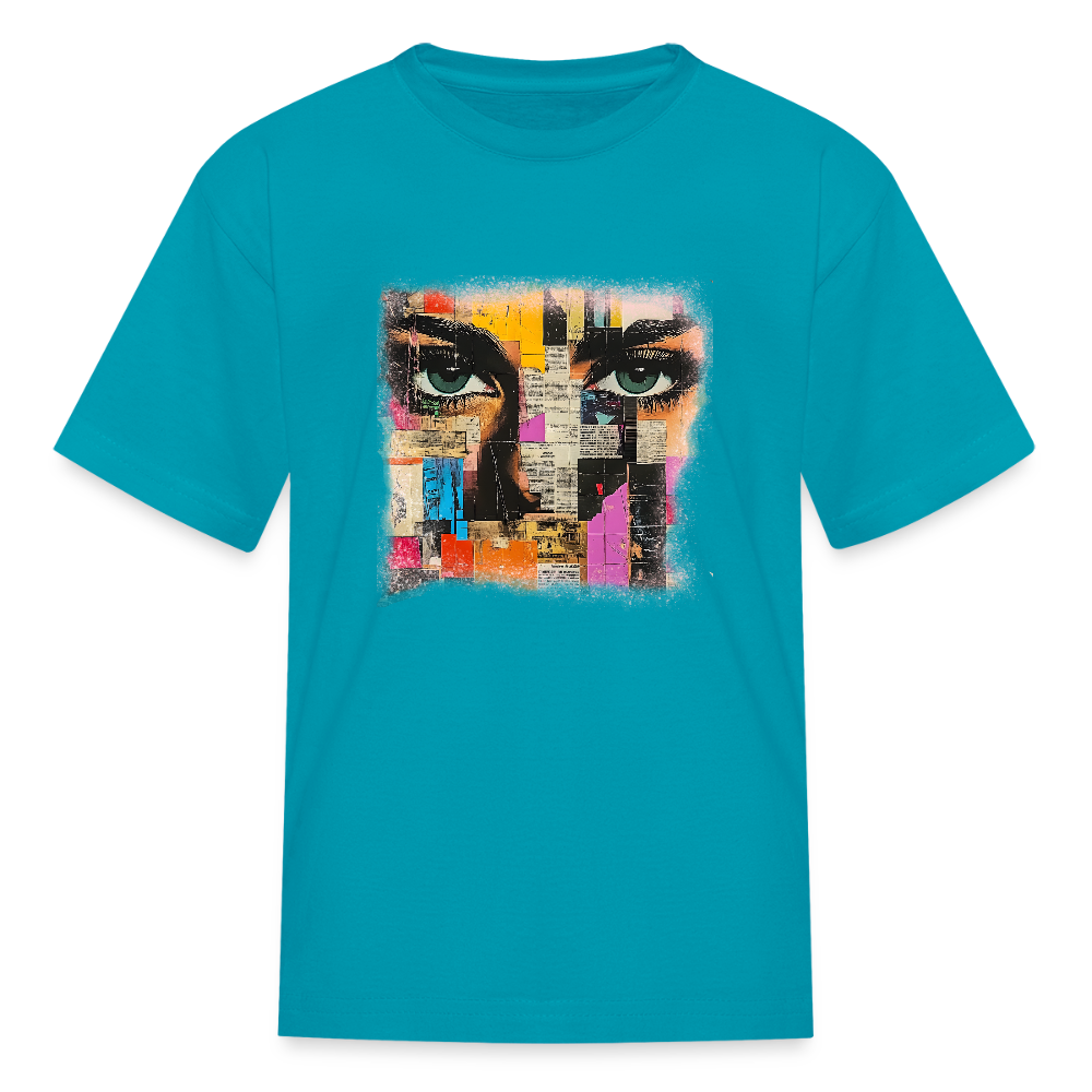 Pop Culture Woman 3 - Kids' T-Shirt - turquoise