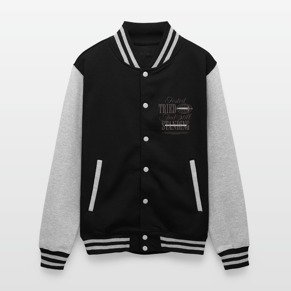 Still Standing - Letterman Jacket - black/heather grey