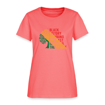 Black History - Women's T-Shirt - coral