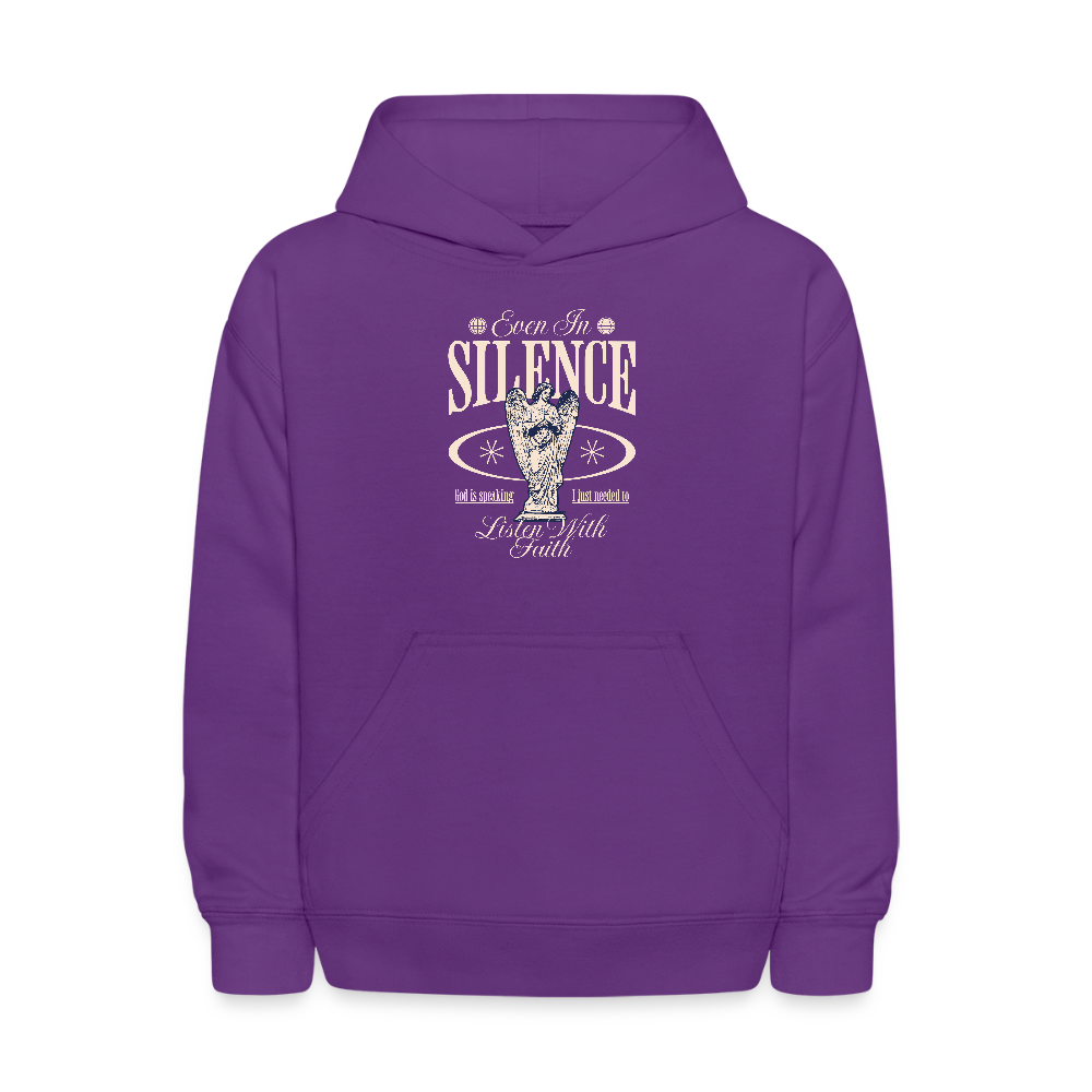 God Speaks - Kids' Hoodie - purple