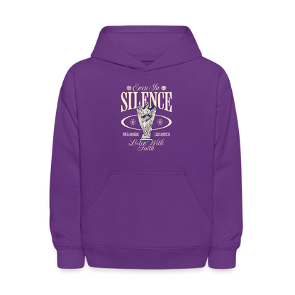 God Speaks - Kids' Hoodie - purple