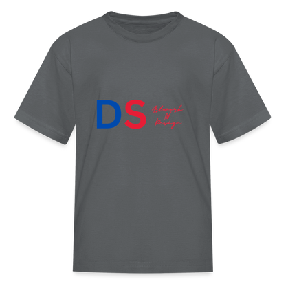 DS Artwork N Design - Kids' T-Shirt red and blue - charcoal