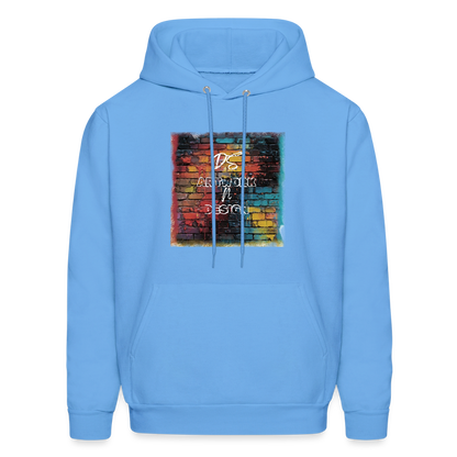 Brick Wall Art - Men's Hoodie - carolina blue