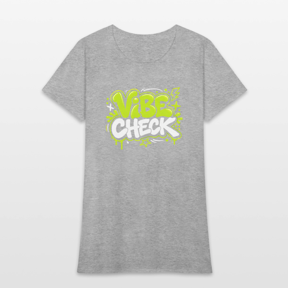 Vibe Check - Graffiti Women's T-Shirt - heather gray