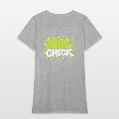 Vibe Check - Graffiti Women's T-Shirt - heather gray