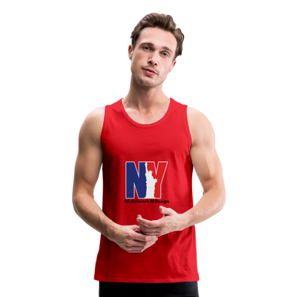 NY - Men’s Premium Tank - red