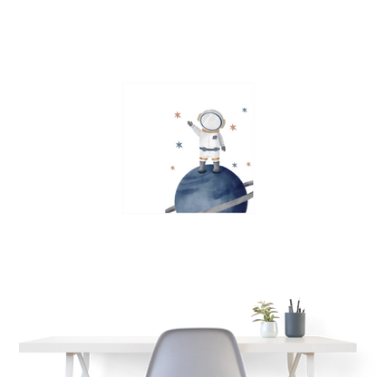 Astro kid - Poster 24x24 - white
