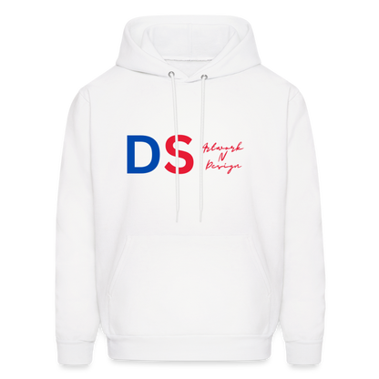 DS Artwork N Design - Men's Hoodie red and blue - white