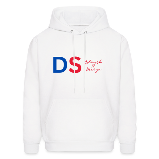 DS Artwork N Design - Men's Hoodie red and blue - white