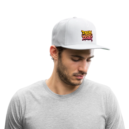 Dream Over Doubt - Graffiti Snapback Baseball Cap - white