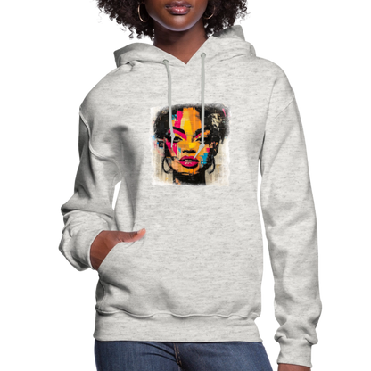 Pop Culture Woman 2 - Women's  Hoodie - heather oatmeal