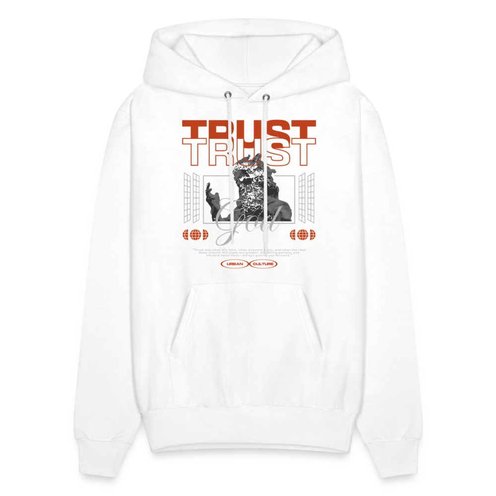 Trust God - Men's Hoodie - white
