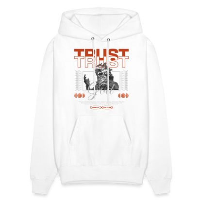 Trust God - Men's Hoodie - white