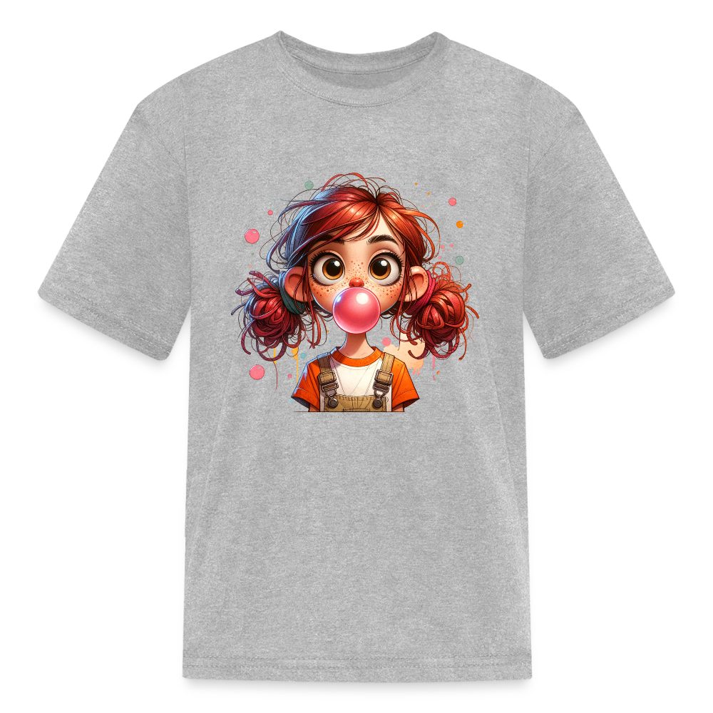 Silly girl - Kids' T-Shirt - heather gray