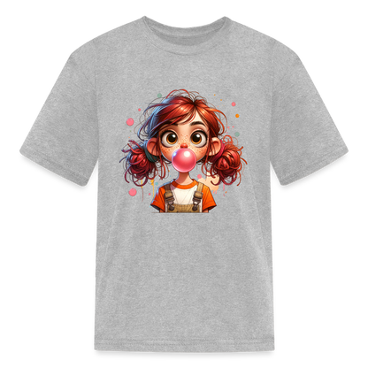 Silly girl - Kids' T-Shirt - heather gray