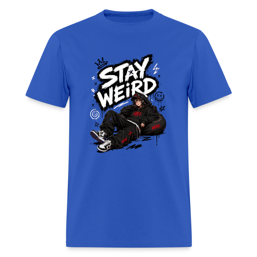 Stay Weird - Graffiti Men's T-Shirt - royal blue