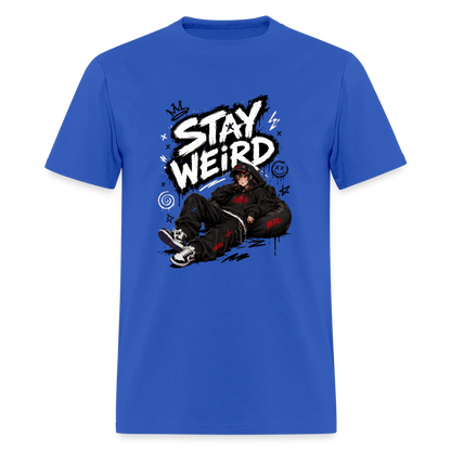 Stay Weird - Graffiti Men's T-Shirt - royal blue