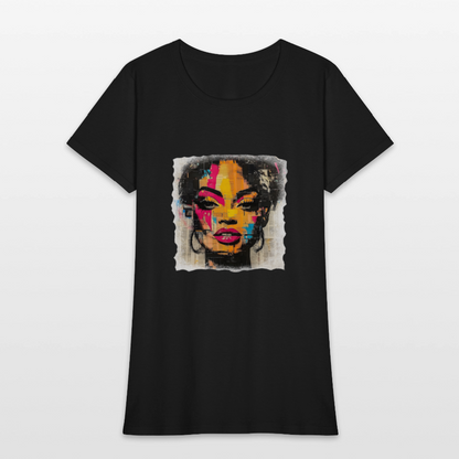 Pop Culture Woman 2- Short Sleeve T-Shirt - black