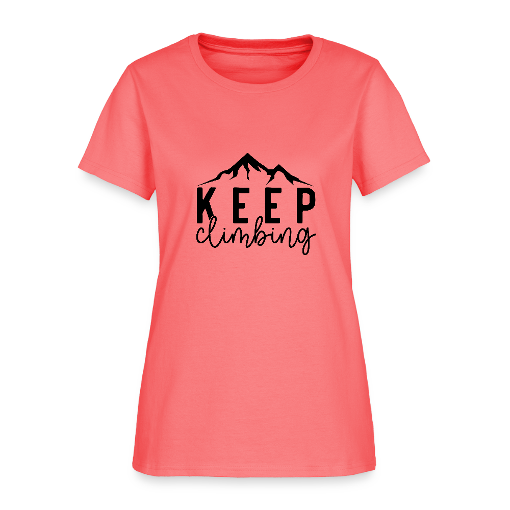 Keep climbing - Women's T-Shirt - coral