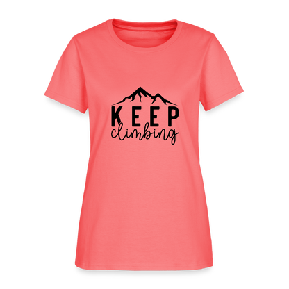 Keep climbing - Women's T-Shirt - coral