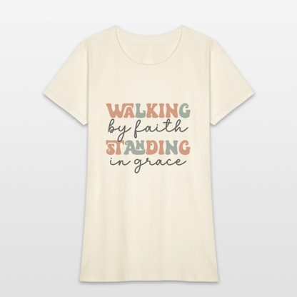 Walk by Faith - Women's T-Shirt - off white