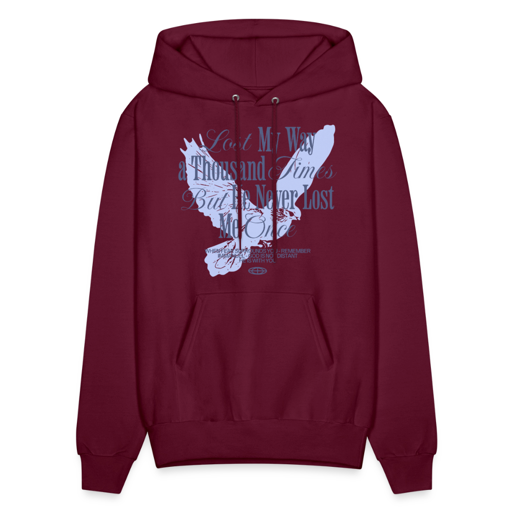 God is with Us - Men's Hoodie - burgundy