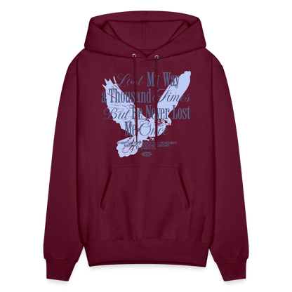 God is with Us - Men's Hoodie - burgundy