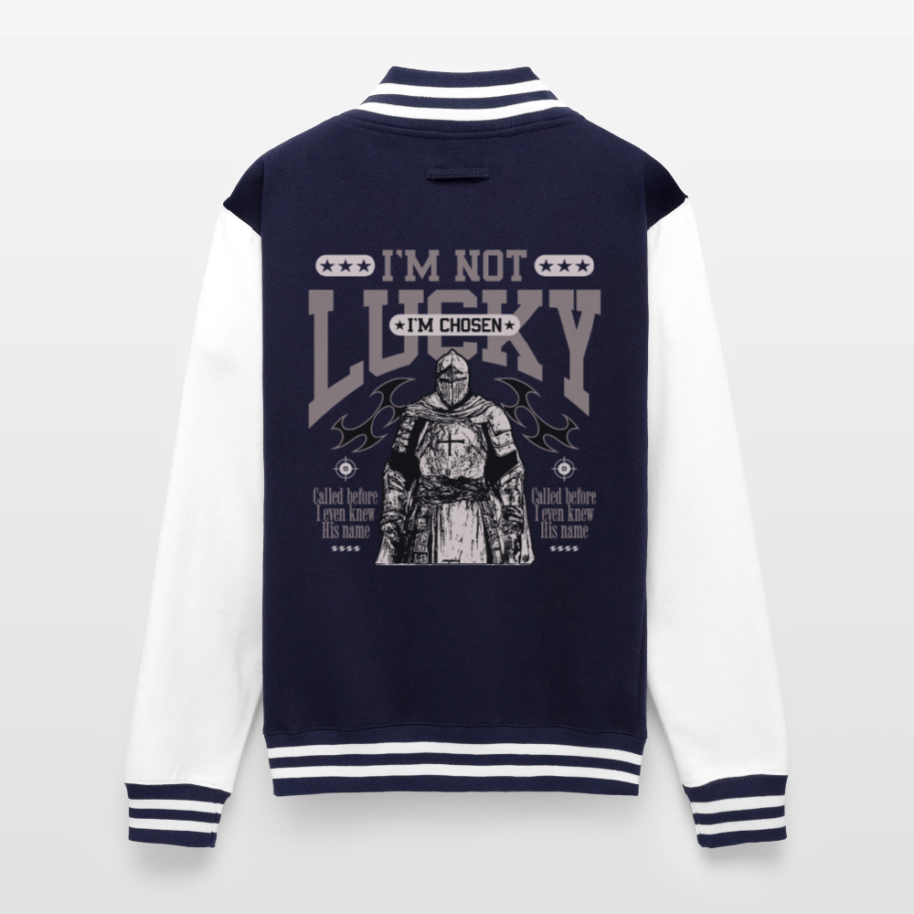 Chosen One - Letterman Jacket - navy/white