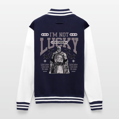 Chosen One - Letterman Jacket - navy/white