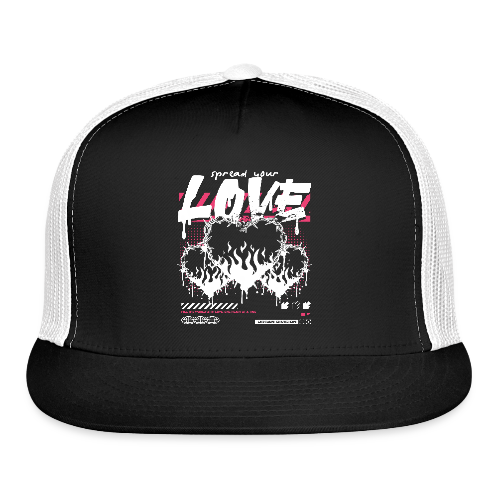 Heart of Fire - Trucker Hat - black/white