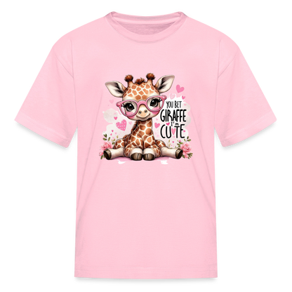 Cute Giraffe - Kids' T-Shirt - pink