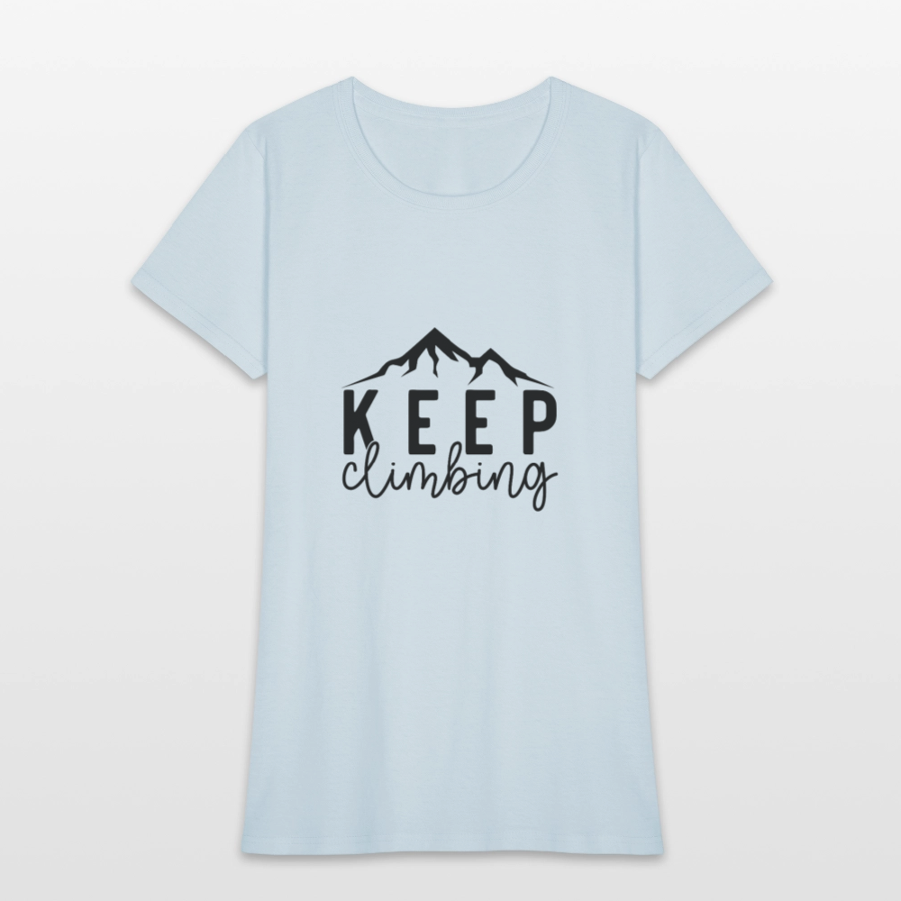Keep climbing - Women's T-Shirt - light blue