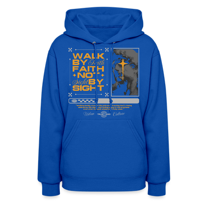 Walk By Faith - Women's Hoodie - royal blue