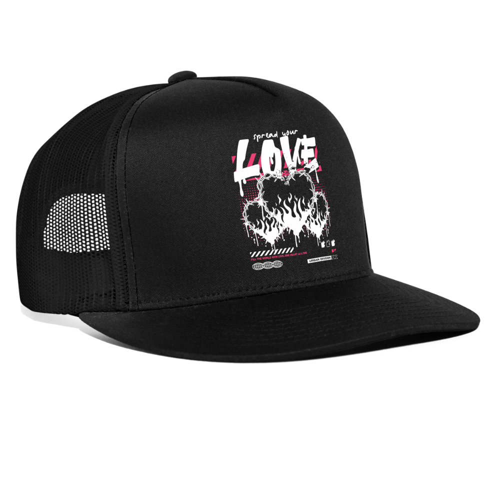 Heart of Fire - Trucker Hat - black/black