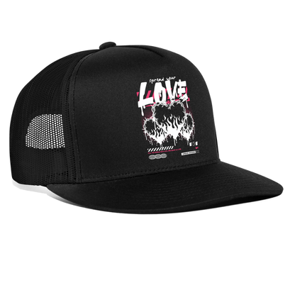 Heart of Fire - Trucker Hat - black/black