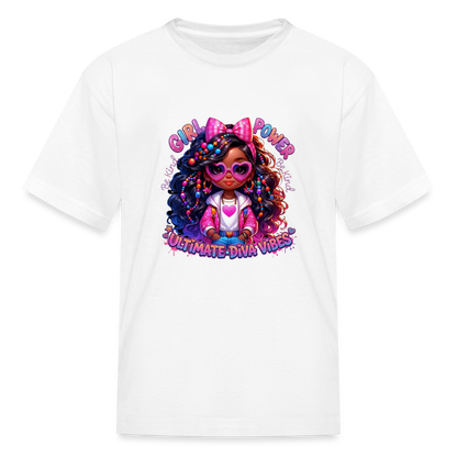 Black Girl Power - Ultimate Diva Kids' T-Shirt - white