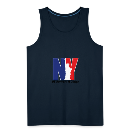 NY - Men’s Premium Tank - deep navy